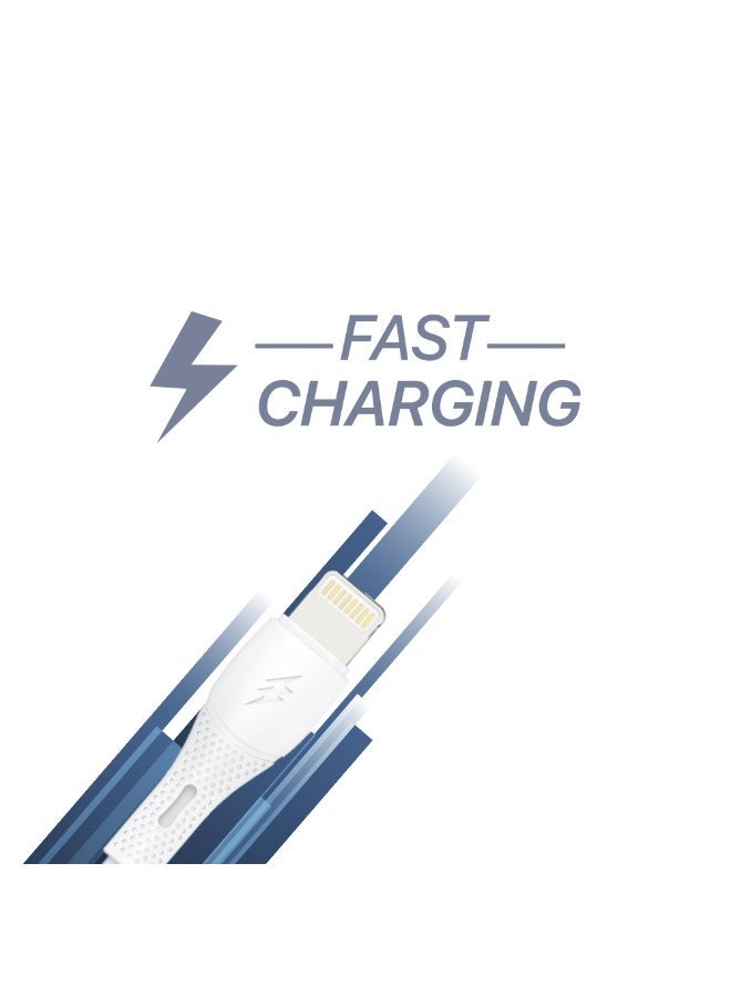 Lycka Cord Lite Lightning Cable – 1 Meter USB to Lightning Fast Charging & Data Sync Cable - Image 1